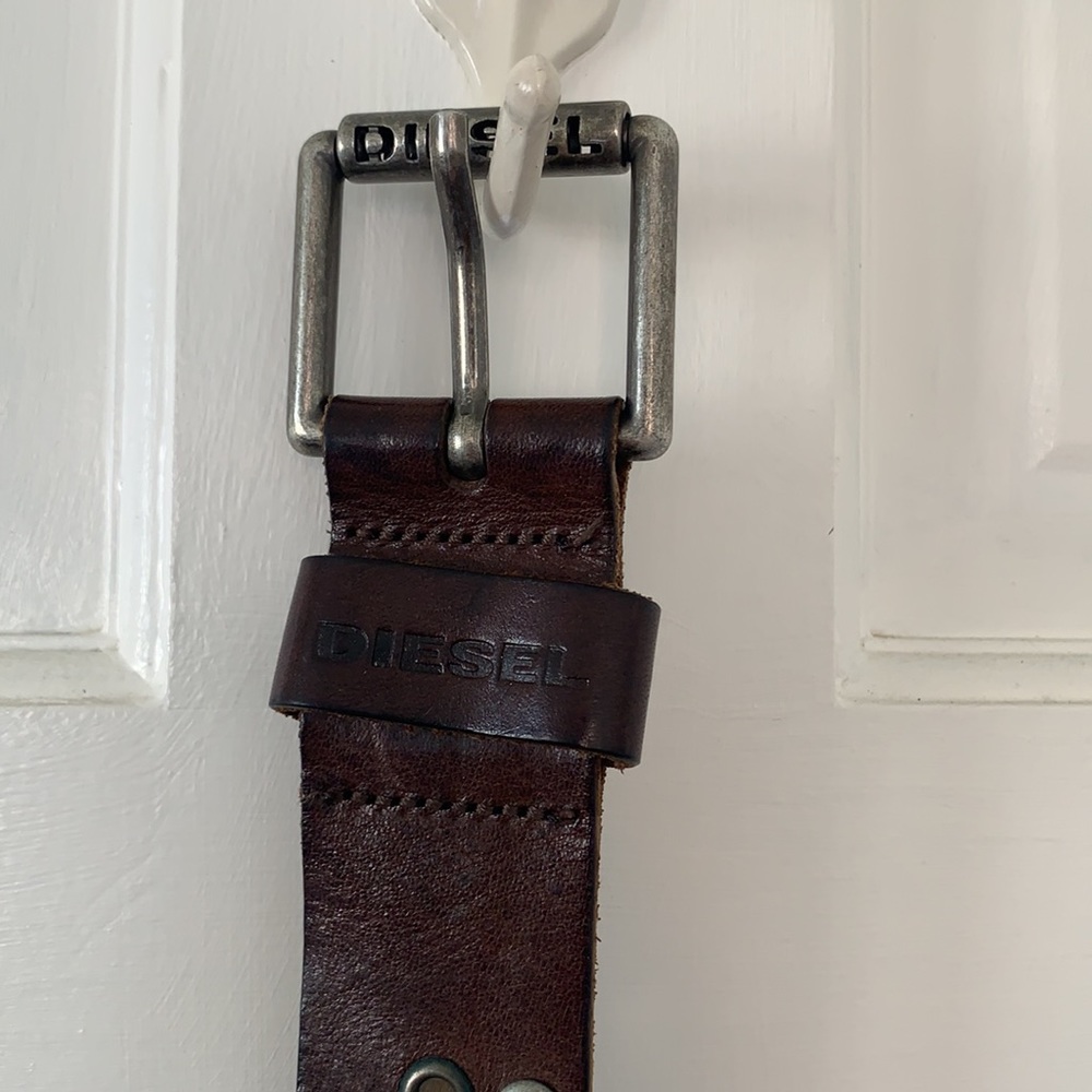 Diesel studded leather belt